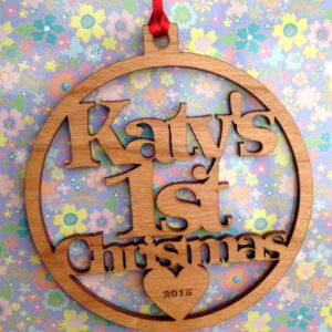 1st Christmas tree decorations