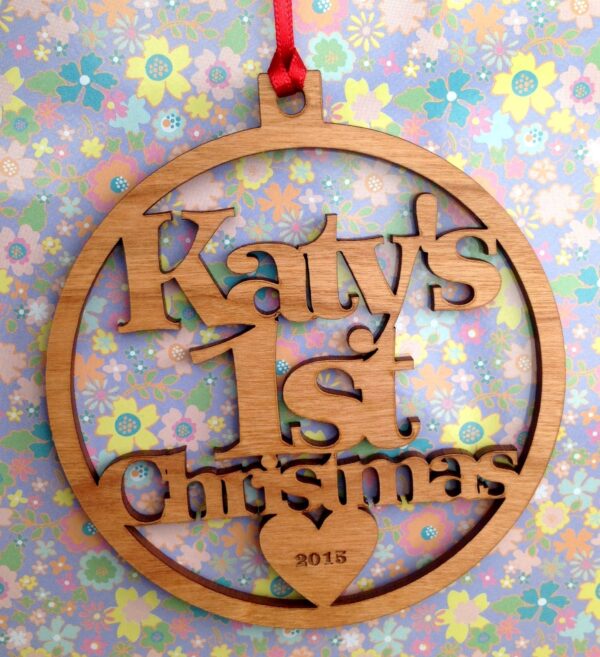 1st Christmas tree decorations