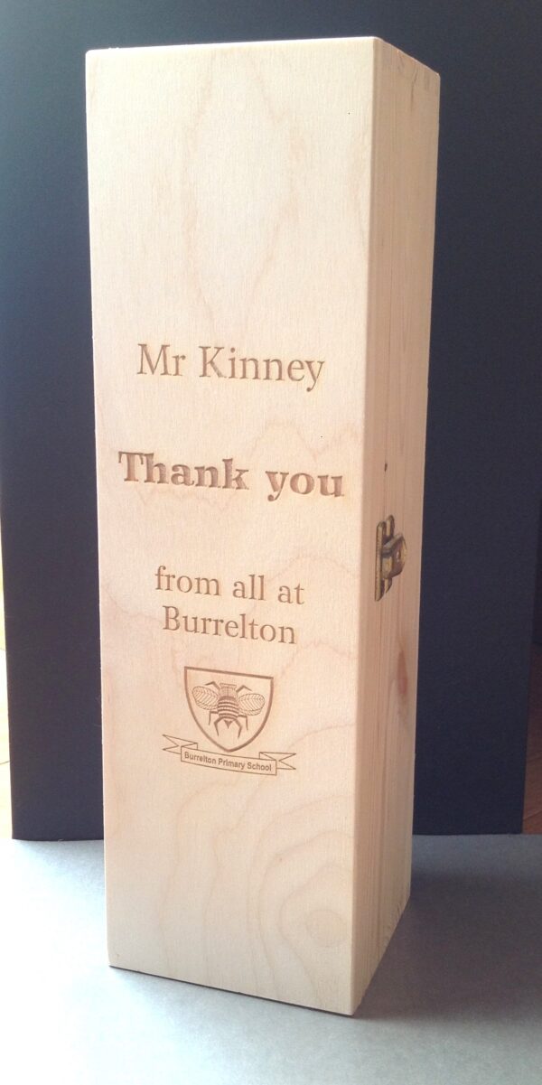 Hindge lid wooden wine box