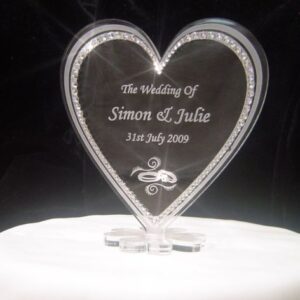 Crystal cake topper