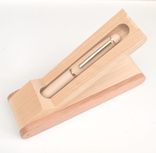 Maple pen holder and wooden pen