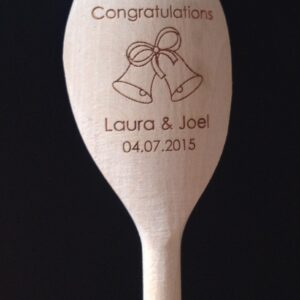 Engraved wooden spoon