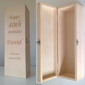Engraved wine box