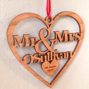 Wood Christmas tree decorations